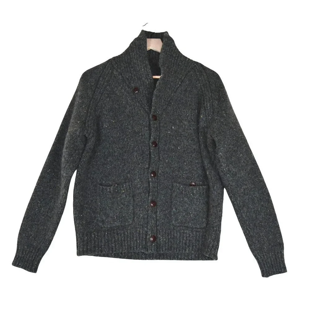 J.Crew Wool Cardigan L Rugged Heritage Style Grandpa Academia Preppy